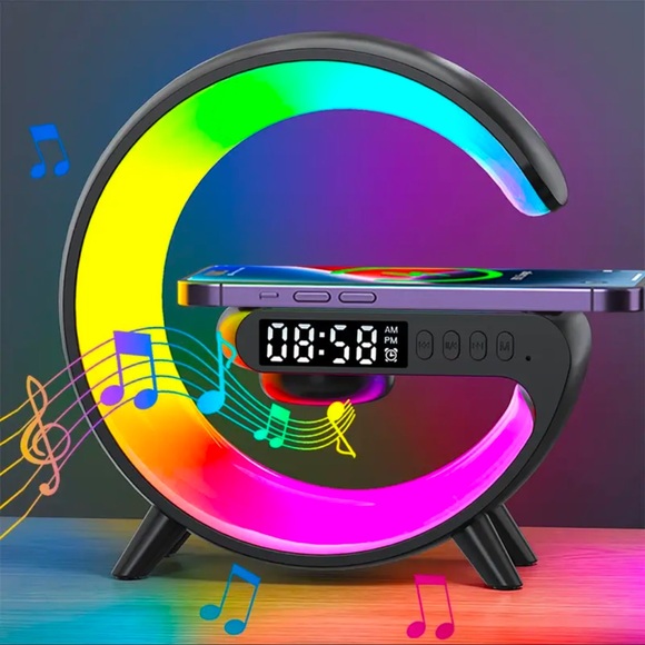 Charger, NEW, Mini Multifunction Wireless Charger, Speaker, Night Light - Picture 1 of 11